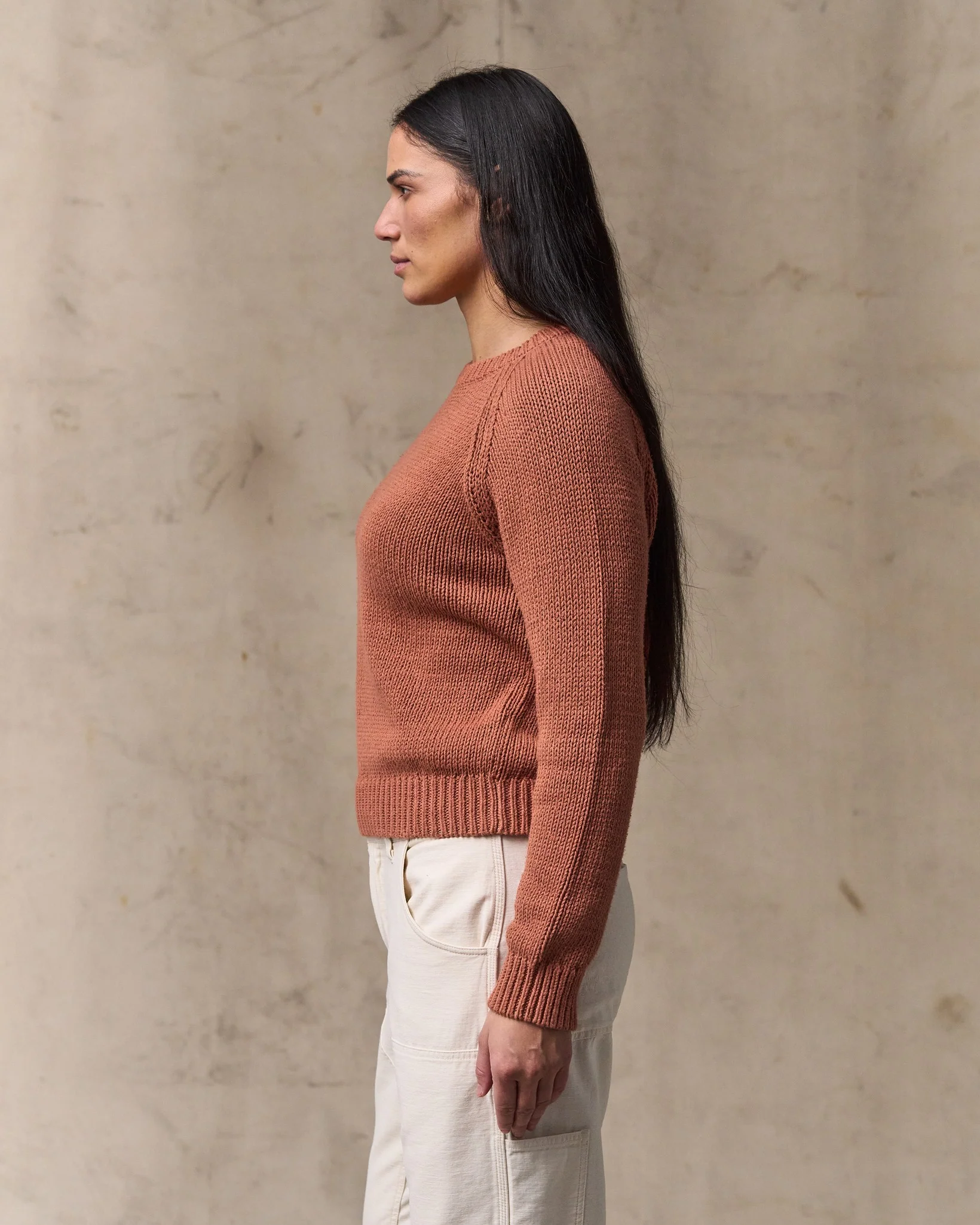 Women's Cotton Crewneck Sweater