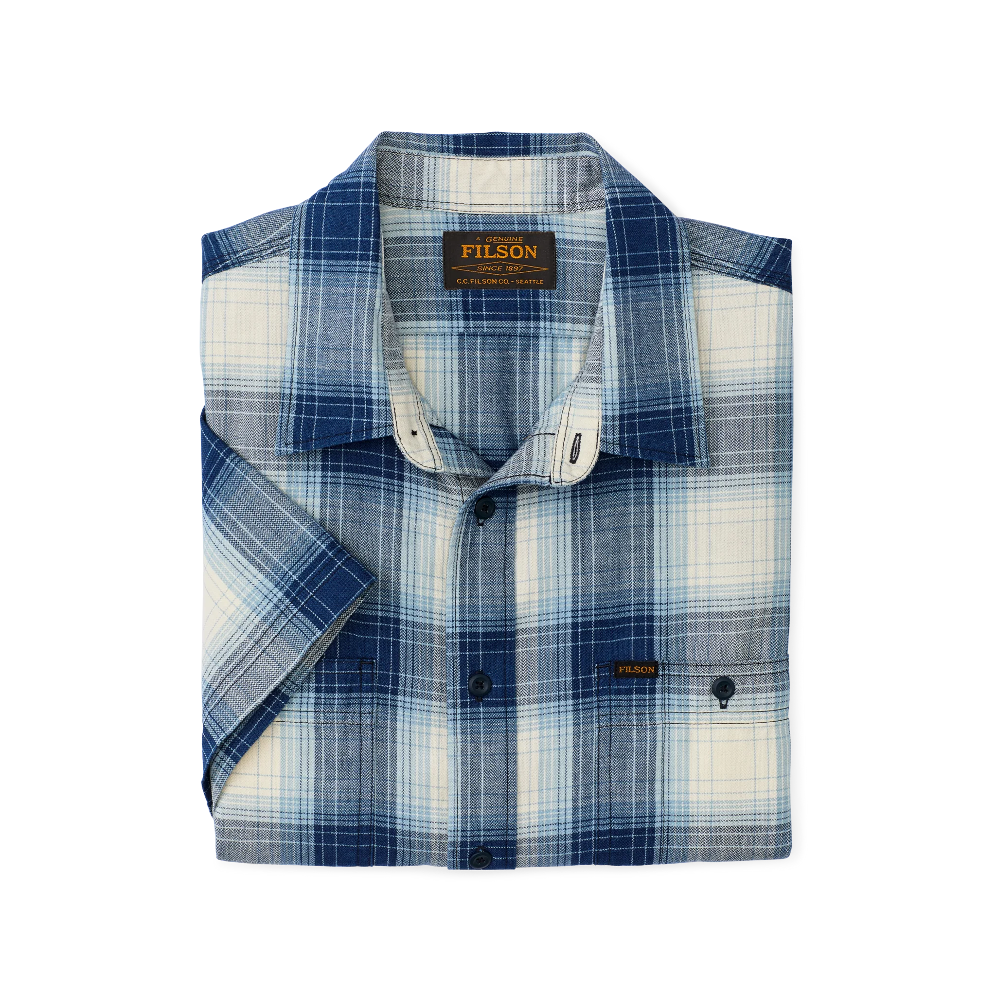 Short Sleeve Chambray Shirt