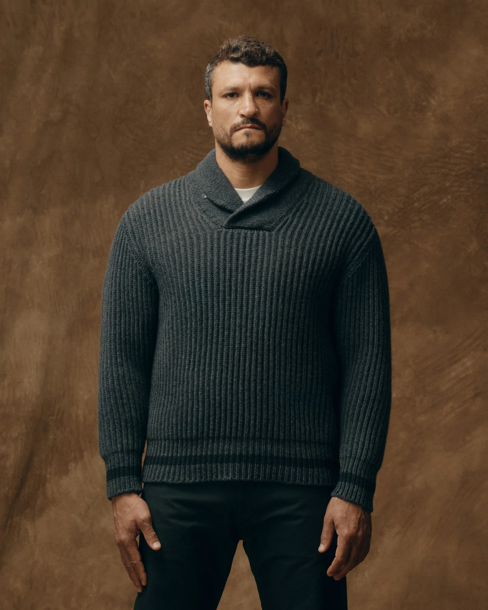 Bristol Shawl Neck Sweater
