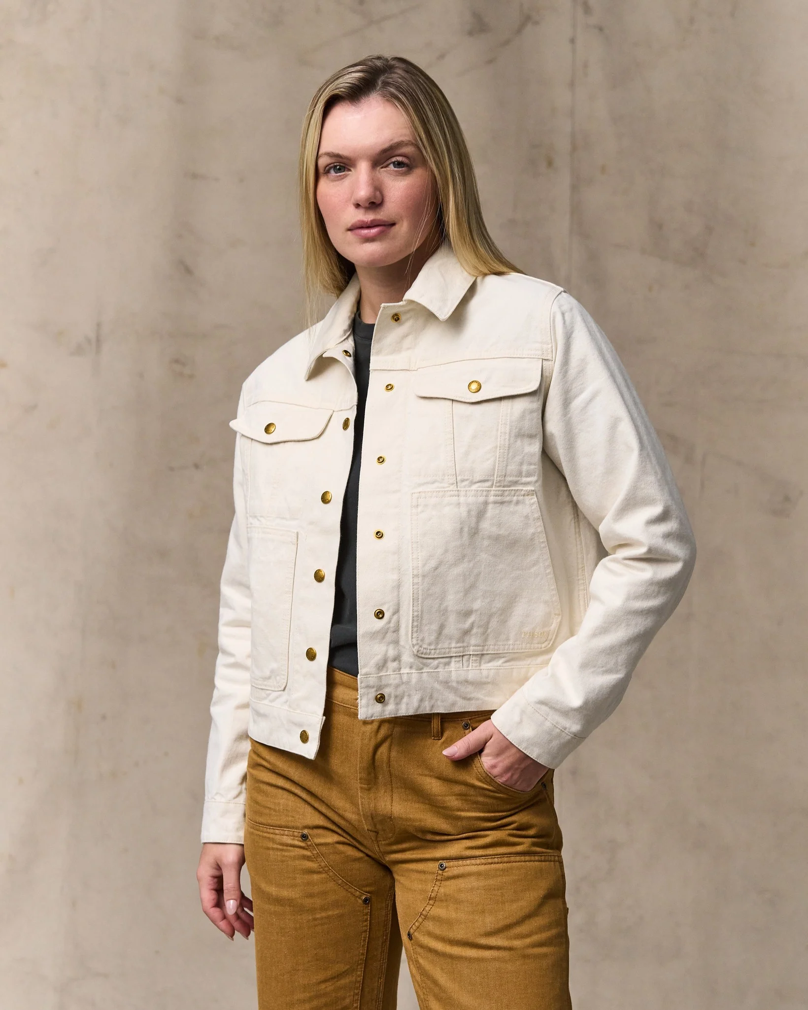 Women's Canvas Short Cruiser Jacket