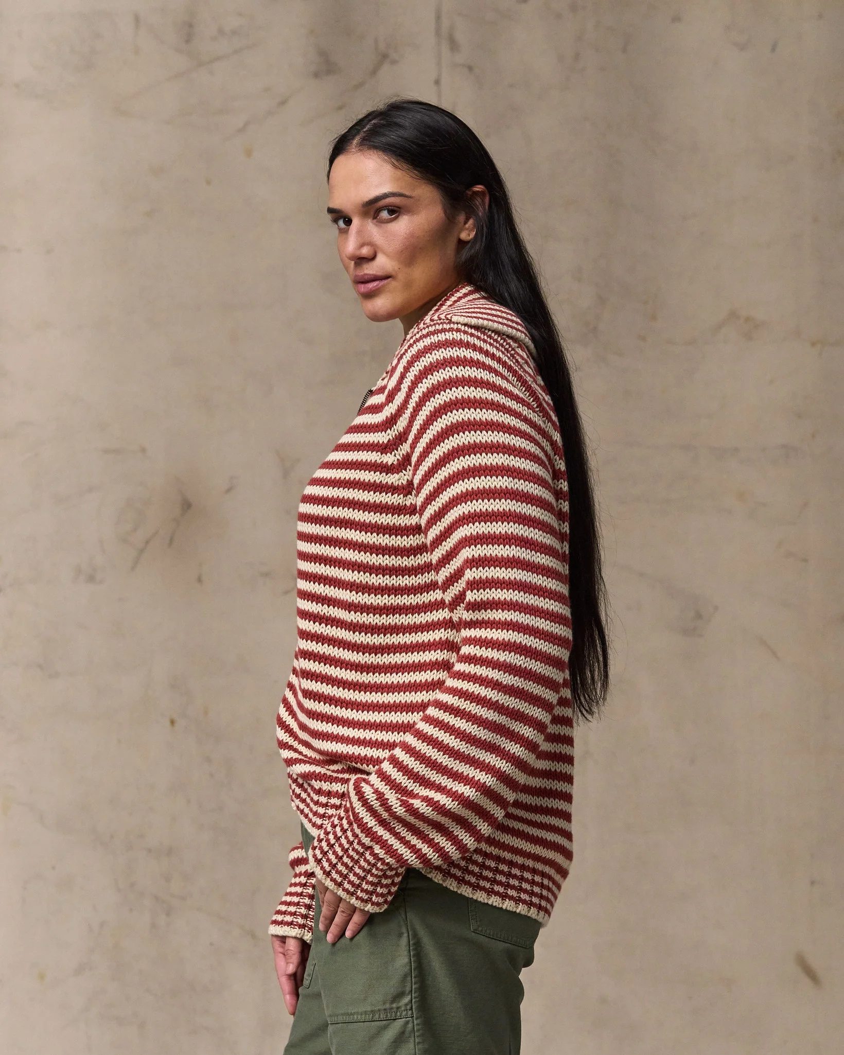 Women's Cotton Full-zip Cardigan