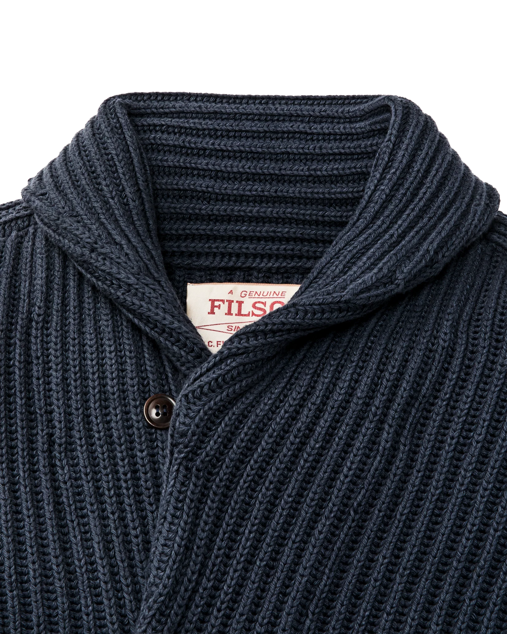 Fisherman Rib Cotton Cardigan